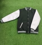 Green and White Varsity Jacket