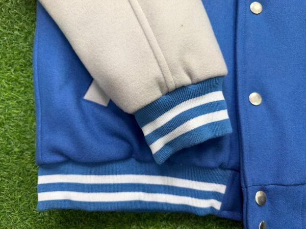 Blue and White Varsity Jacket