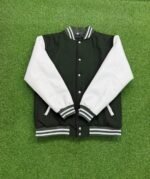 Green and White Varsity Jacket