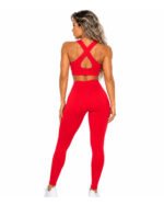 Women's Red Activewear Set – Sports Bra & High-Waisted Leggings - Image 2