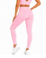 Women's Blush Pink Leggings – High-Waisted Leggings - Activewear - Image 4
