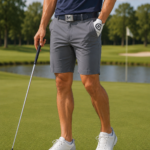 men’s charcoal grey golf shorts
