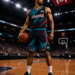 Custom Sublimated Basketball Uniform black teal red