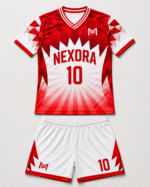 Red and White Soccer Uniform