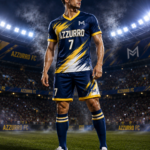 Navy and Yellow Soccer Uniform