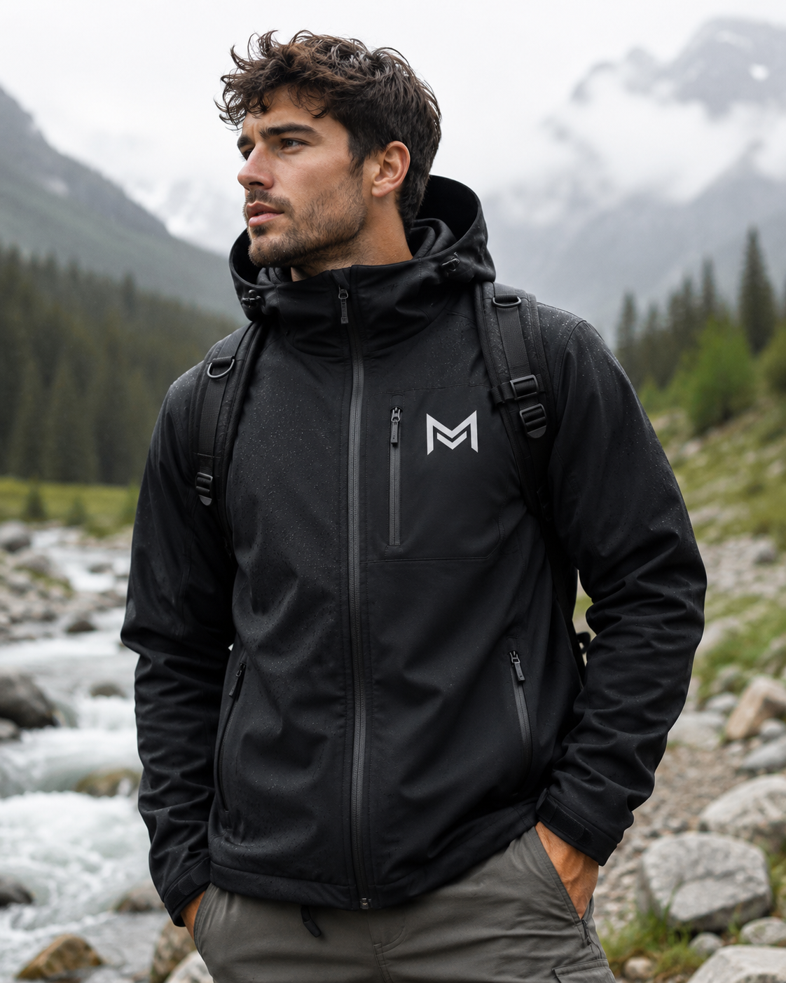 Black Softshell Outdoor Jacket Black Softshell Outdoor Jacket