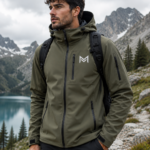 Olive Green Softshell Outdoor Jacket