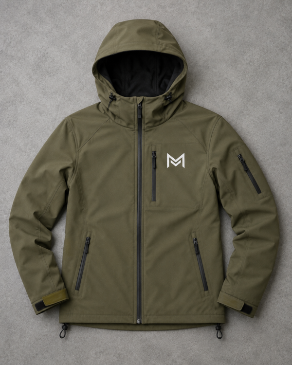 Olive Green Softshell Outdoor Jacket