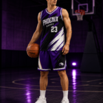 custom basketball uniform set