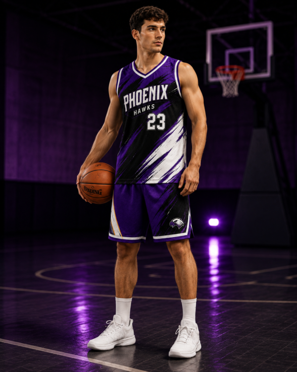 custom basketball uniform set