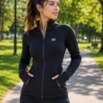 women's black athletic jacket