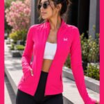 women's pink athletic jacket