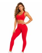 Women's Red Activewear Set – Sports Bra & High-Waisted Leggings - Image 4