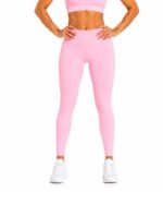 Women's Blush Pink Leggings – High-Waisted Leggings - Activewear