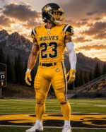 American Football Yellow and Black