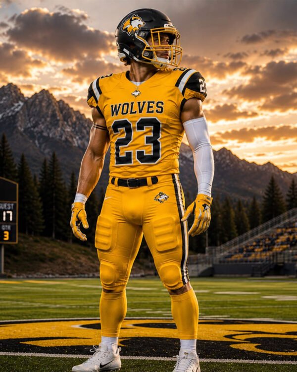 American Football Yellow and Black
