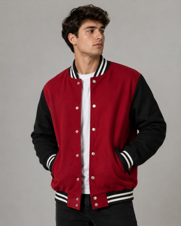 Red and Black Varsity Jacket