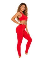 Women's Red Activewear Set – Sports Bra & High-Waisted Leggings - Image 6