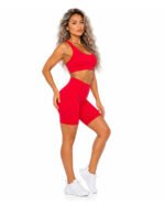 Women's Red Activewear Set – Sports Bra & Short - Image 5