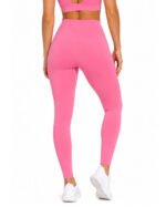 Women's Pink Leggings - High-Waisted Leggings – Activewear - Image 2