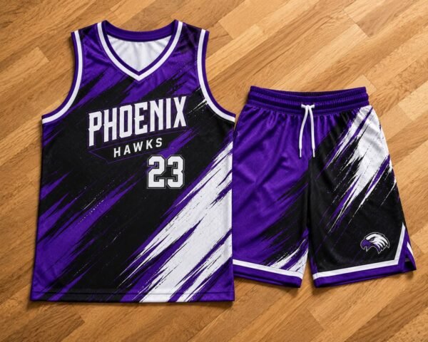 custom basketball uniform set