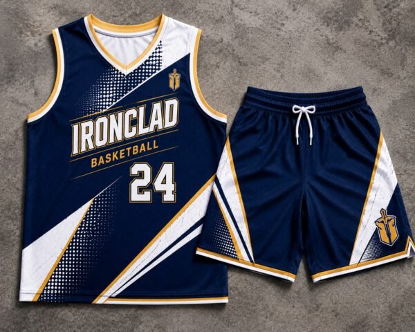 custom basketball uniform set