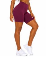 Women’s Burgundy Athletic Shorts | Custom Sports Shorts - Image 4