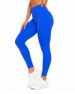 Women's Blue High-Waisted Leggings – Activewear - Image 2