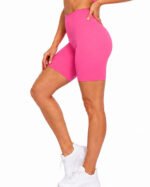 Women's Pink Compression Shorts | Custom Sports Shorts - Image 4