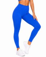 Women's Blue High-Waisted Leggings – Activewear - Image 4