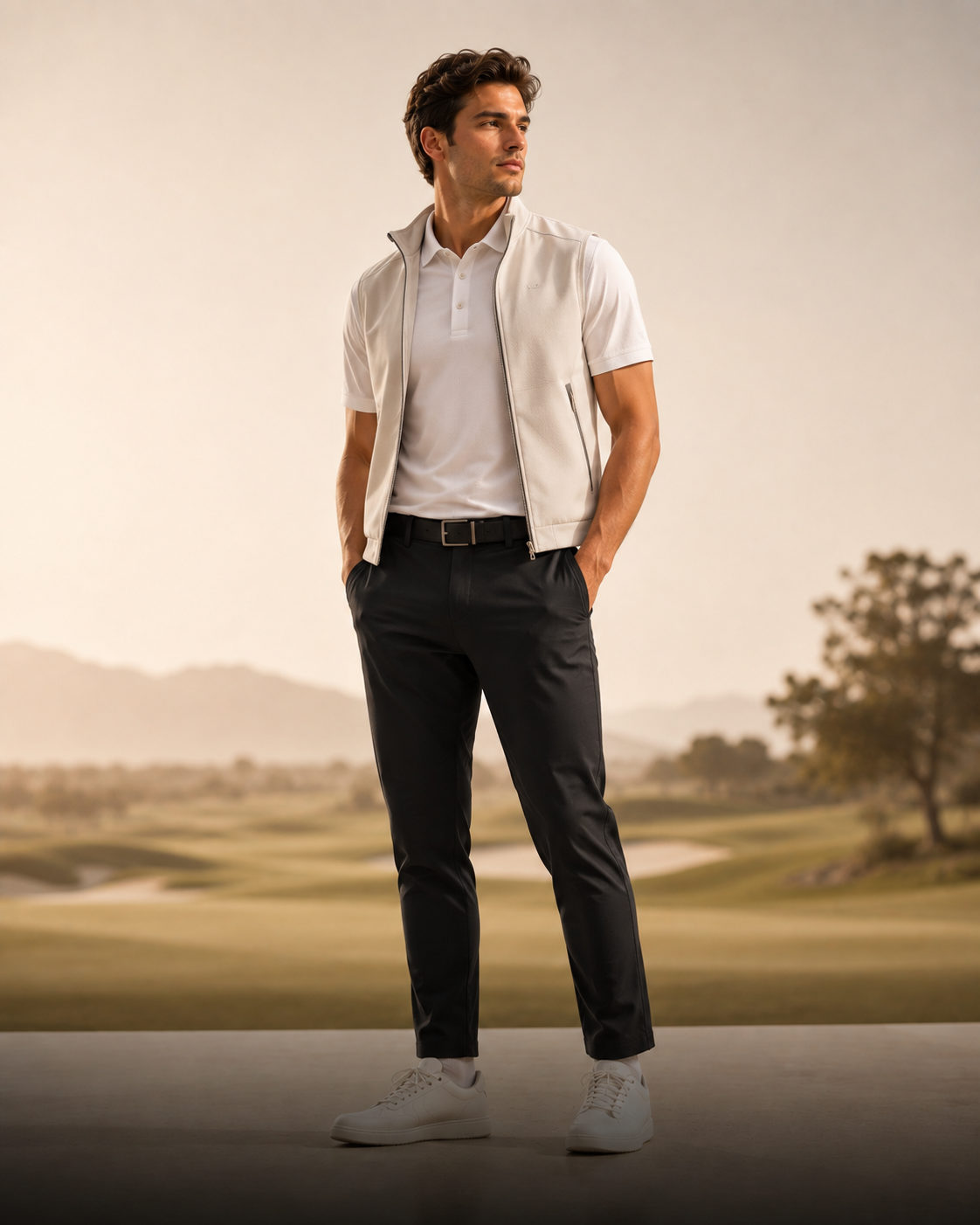 golf and lifestyle model image