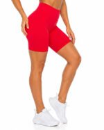 Women’s Red Athletic Shorts | Custom Sports Shorts - Image 4