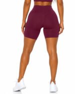 Women’s Burgundy Athletic Shorts | Custom Sports Shorts - Image 2