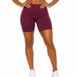 Women’s Burgundy Athletic Shorts | Custom Sports Shorts