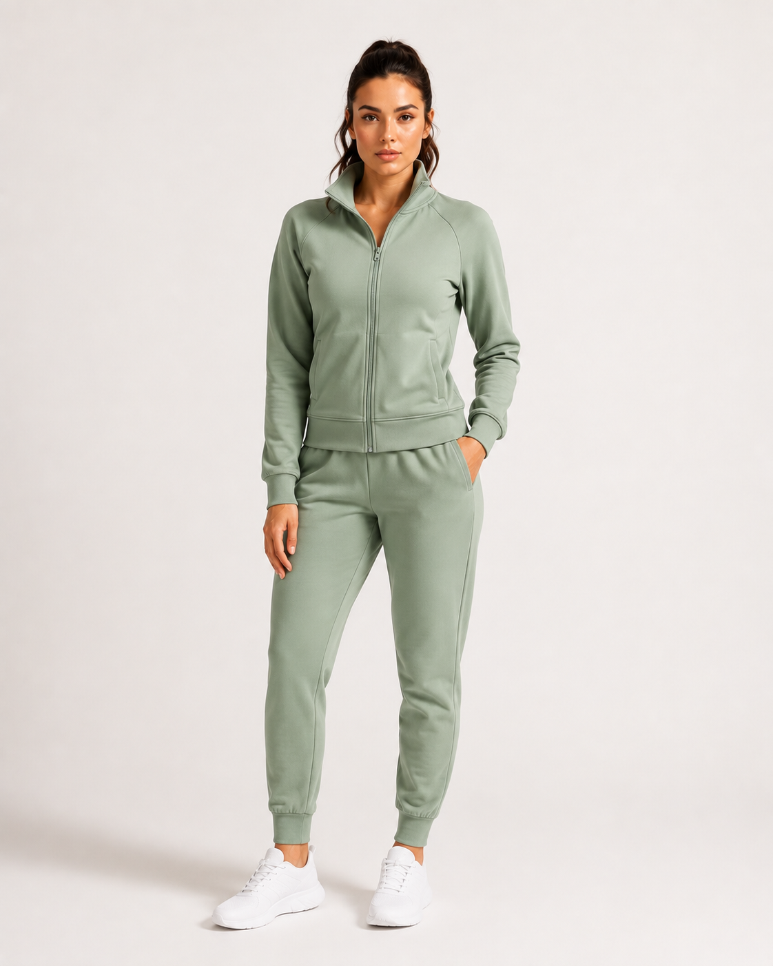 sage green womens tracksuit
