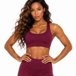Wine Burgundy Women's Sports Bra - Premium Activewear