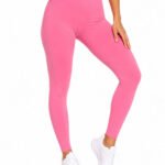 Women's Pink Leggings - High-Waisted Leggings – Activewear