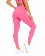 Women's Pink Leggings - High-Waisted Leggings – Activewear - Image 4