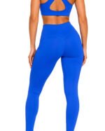 Women's Blue High-Waisted Leggings – Activewear - Image 3