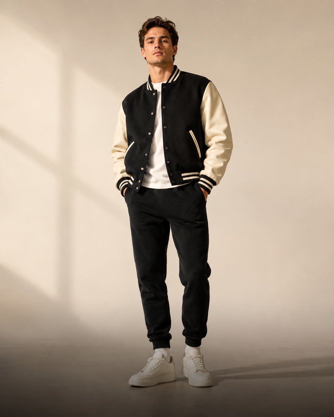 varsity jackets male model