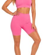 Women's Pink Compression Shorts | Custom Sports Shorts